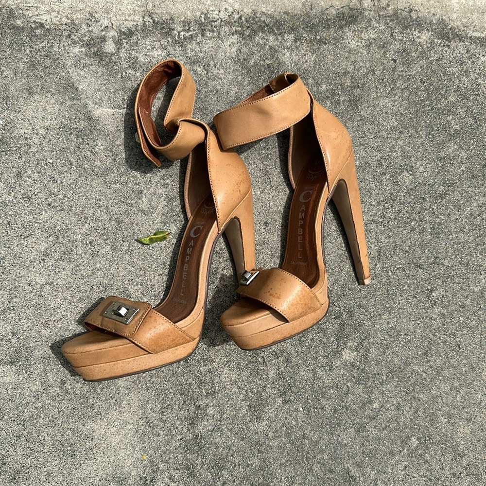 Jeffrey Campbell Nude Leather Sandals